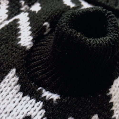Black Patterned Dog Sweater