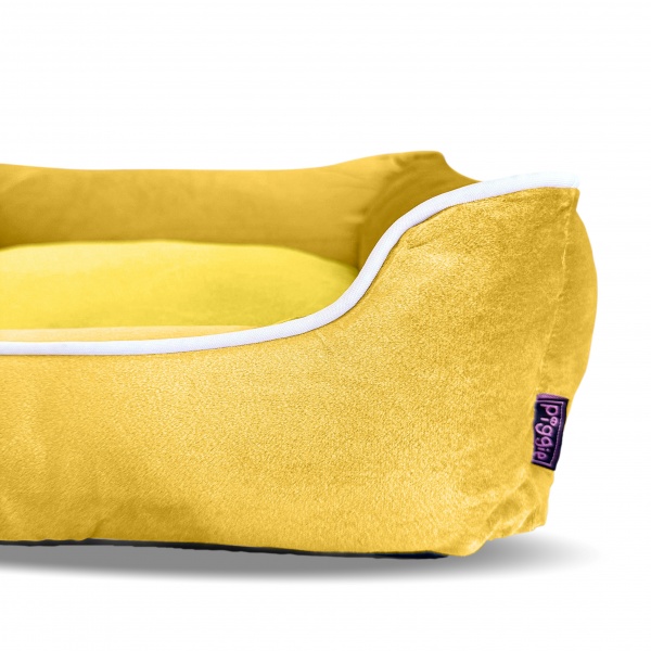 Luxe Butterscotch Velvet Dog Bed
