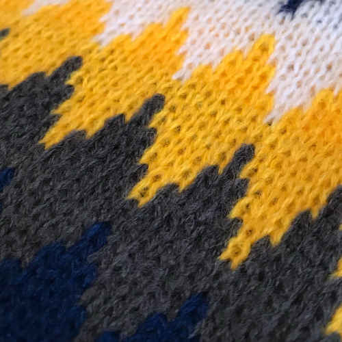 Yellow Diamond Dog Sweater