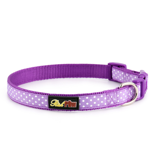 Purple Spotti Dog Collar