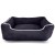 Black Corduroy Luxury Dog Bed