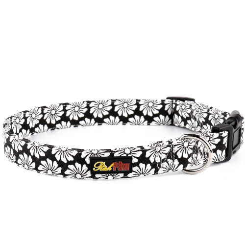 Black Canvas Dog Collar