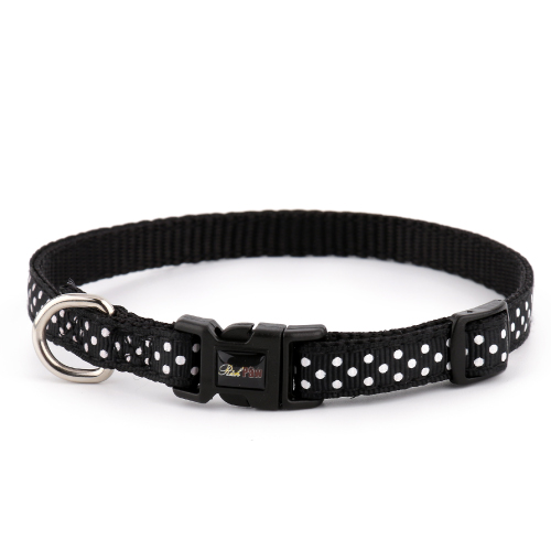 Black Spotti Dog Collar