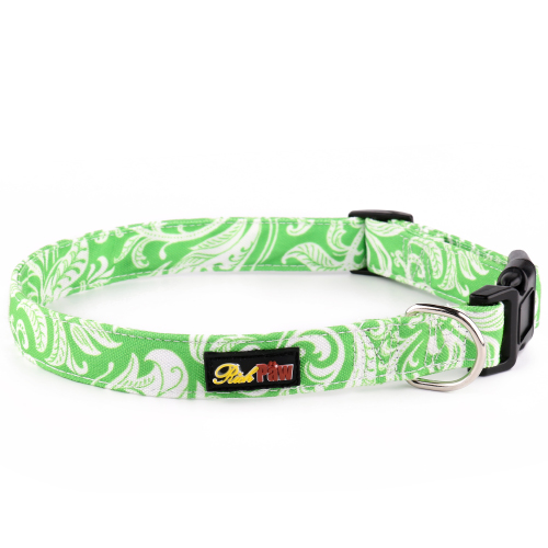 Green Canvas Dog Collar