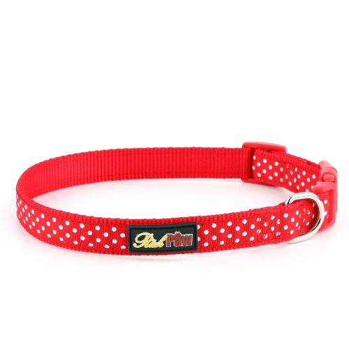 Red Spotti Dog Collar