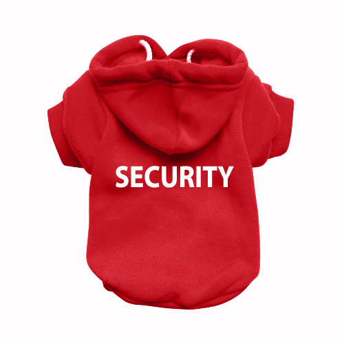 Security Red Dog Hoodie