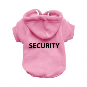 Security Pink Dog Hoodie