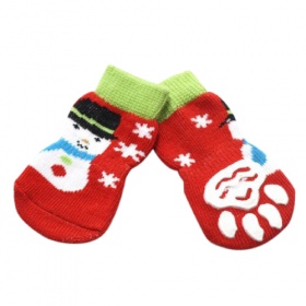 Snowman Dog Socks